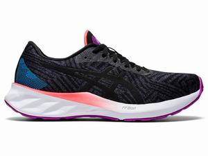 Zapatillas Running Asics ROADBLAST Mujer Negras Moradas | IOMR-26531