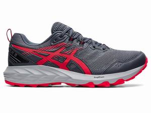 Zapatillas Trail Running Asics GEL-SONOMA 6 Hombre Gris Rojas | TNGY-24765