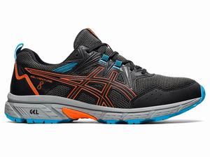 Zapatillas Trail Running Asics GEL-VENTURE 8 Hombre Negras Doradas Naranjas | HXPL-26358