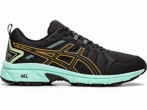 Zapatillas Trail Running Asics GEL-VENTURE 7 (D) Mujer Negras Naranjas | IBDP-69728