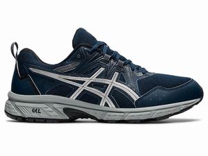 Zapatillas Trail Running Asics GEL-VENTURE 8 Hombre Azules Plateadas | WBNO-60785