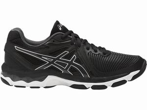 Zapatillas de Voleibol Asics GEL-Netburner Ballistic Mujer Negras Blancas Gris Oscuro | RQWF-26354