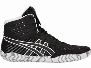 Zapatos De Lucha Asics Aggressor 4 Hombre Negras Marrones | HCXS-50761