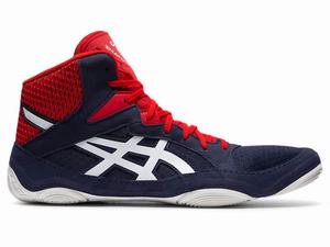 Zapatos De Lucha Asics SNAPDOWN 3 Hombre Azul Marino Rojas Marrones | RTXS-54372