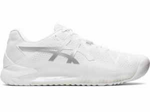 Zapatos de Tenis Asics GEL-Resolution 8 Hombre Blancas Plateadas | ZIKN-73901