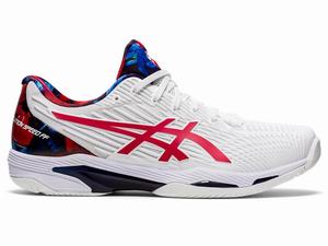 Zapatos de Tenis Asics SOLUTION SPEED FF 2 L.E. Hombre Blancas Rojas | IFXR-03295